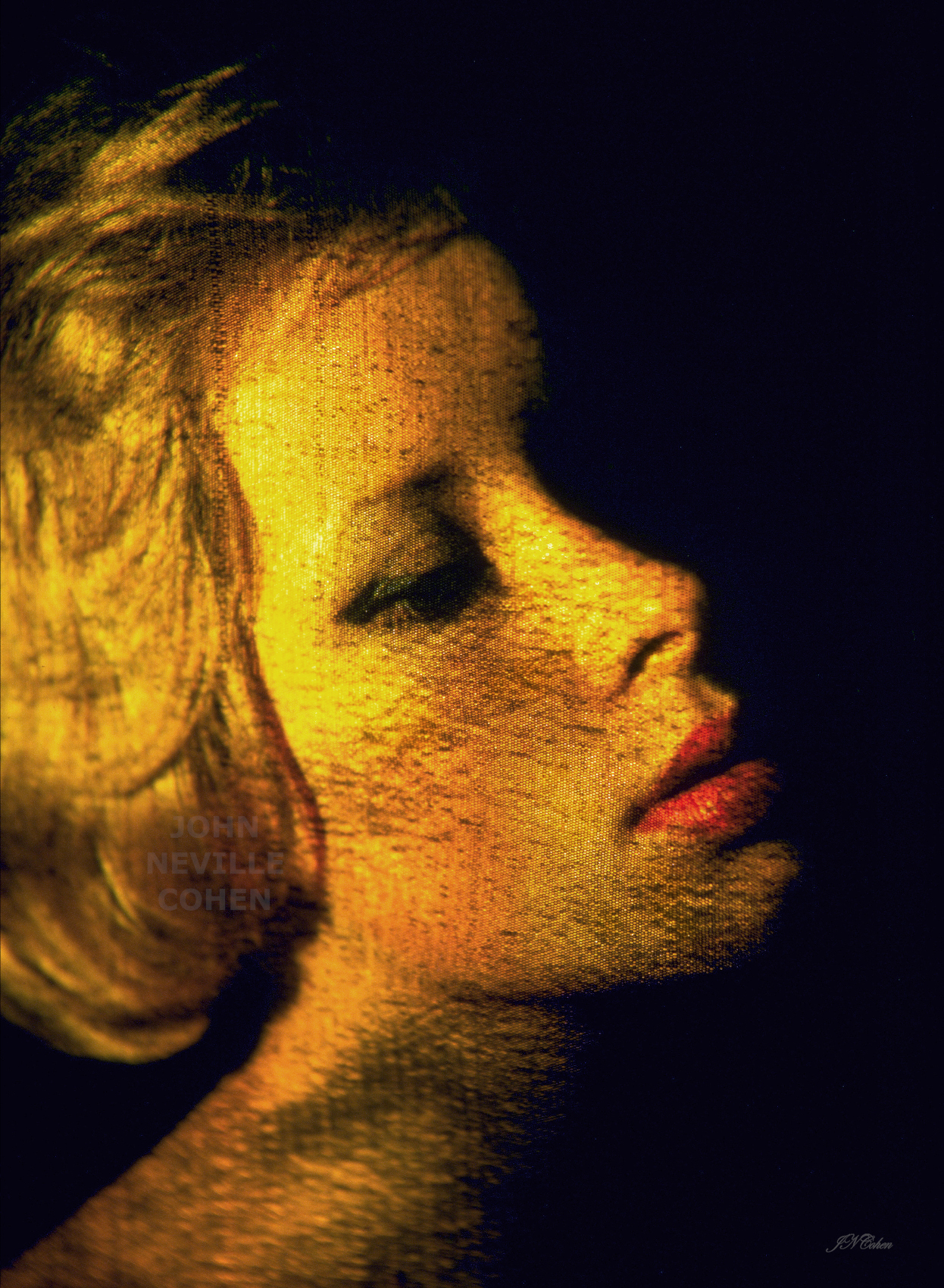 Galatea, Painting with Light Projection Photography Limited Edition Prints for sale, maximum of 8, by John Neville Cohen.